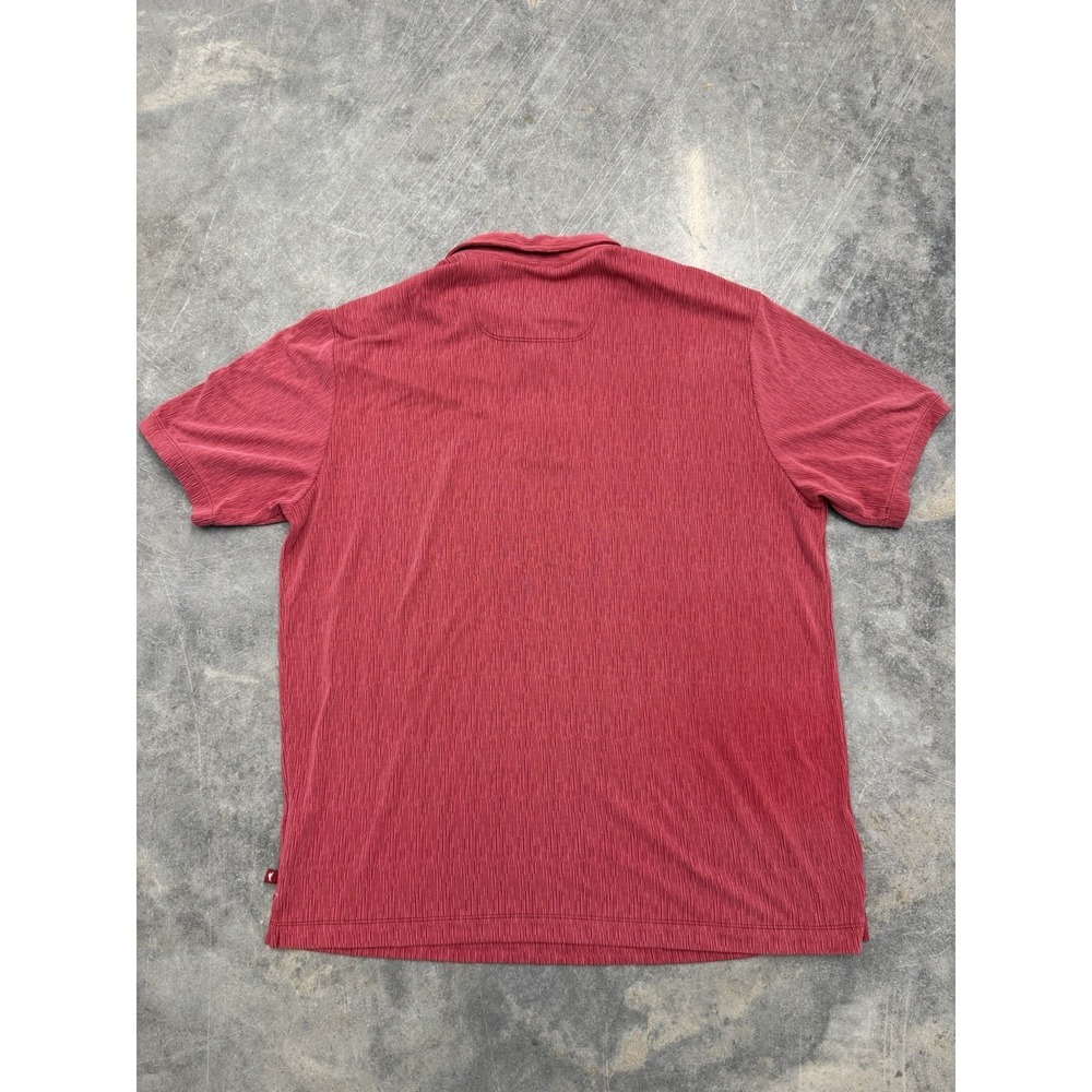 Tommy Bahama Men's‎ Short Sleeve Polo Size XL Red Modal Blend Vacation Golf - Picture 9 of 9
